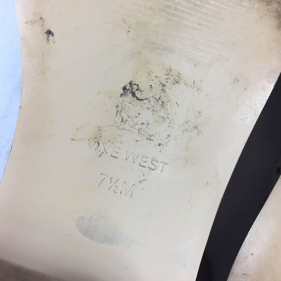 Nine West Perforated Open Toe Low Ankle Booties - Picture 7 of 9